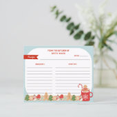 Papier Échange de cookies de Noël | Recette (Debout devant)