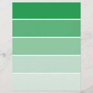 Papier Échantillons de peinture vert brillant
