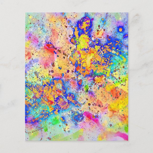 Papier Éclaboussures colorées (Devant)