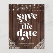 Papier Éclairage de chaîne de bois du budget Enregistrer (Devant)