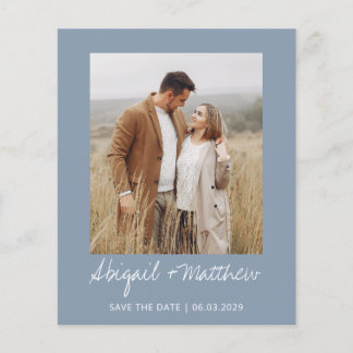 Papier Economisez La Date Moderne Simple Invitation