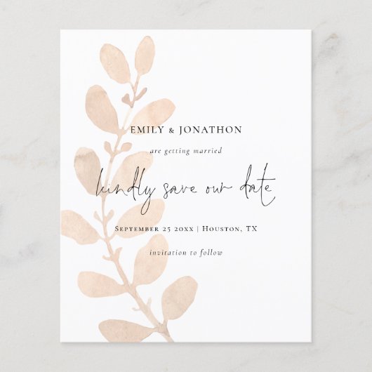 Papier Écran De Poche Du Script Budget Économiser La Date (Devant)