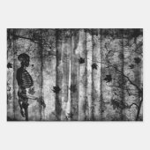 Papier écrêté SKULLS Jeu plat de 3 feuilles (Devant 3)