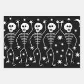 Papier écrêté SKULLS Jeu plat de 3 feuilles (Devant 2)