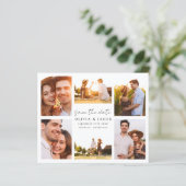 Papier Écrite À La Main Moderne 6 Mariage Photo Enregistr (Debout devant)