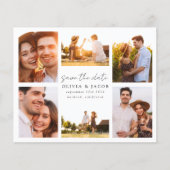 Papier Écrite À La Main Moderne 6 Mariage Photo Enregistr (Devant)