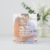Papier Écriture fantaisiste, invitation de mariage avec p (Debout devant)