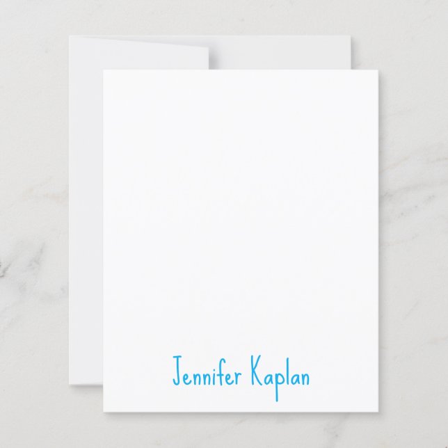 Papier Écriture manuscrite minimaliste professionnelle dé (Devant)