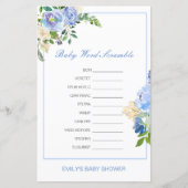 Papier Editable Baby Word Scramble with Answer (Devant)