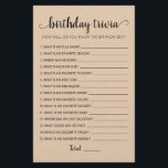 Papier Editable Birthday trivia Jeu de fête d'anniversair<br><div class="desc">Achetez ce jeu monochrome modifiable et profitez de la haute qualité Anniversaire trivia Comment connaissez-vous bien la carte garçon Anniversaire pour votre événement! C'est un modèle de jeu,  Vous pouvez changer les questions comme vous le souhaitez! Conception papier Kraft.</div>