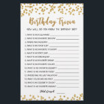 Papier Editable Birthday trivia Jeu de fête d'anniversair<br><div class="desc">Achetez ce jeu éditable et profitez de la haute qualité Anniversaire trivia Comment connaissez-vous bien la carte garçon Anniversaire pour votre événement! C'est un modèle de jeu,  Vous pouvez changer les questions comme vous le souhaitez! Confetti d'or.</div>
