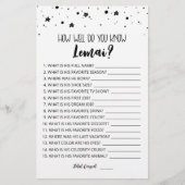 Papier Editable Comme vous connaissez bien le garçon d'an (Devant)