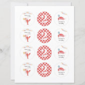 Papier Editable Crawfish Cupcake Toppers (Devant)