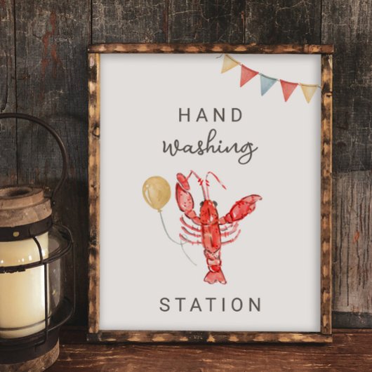Papier Editable Crawfish Party Sign
