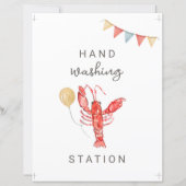 Papier Editable Crawfish Party Sign (Devant)