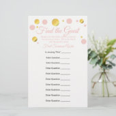 Papier Editable Find the Guest Baby shower Game (Debout devant)
