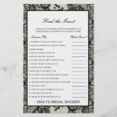 Papier Editable Find the Guest Fête des mariées Game (Devant)