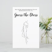 Papier Editable Guess the Dress Fête des mariées Jeu (Debout devant)