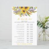 Papier Editable Il A Dit Qu'Elle A Dit Wedding shower Jeu (Debout devant)