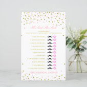 Papier Editable Il A Dit Qu'Elle A Dit Wedding shower Jeu (Debout devant)