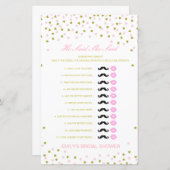 Papier Editable Il A Dit Qu'Elle A Dit Wedding shower Jeu (Devant / Derrière)