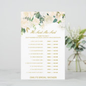 Papier Editable Il A Dit Qu'Elle A Dit Wedding shower Jeu (Debout devant)