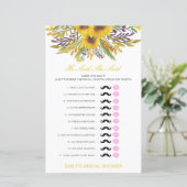 Papier Editable Il A Dit Qu'Elle A Dit Wedding shower Jeu (Debout devant)