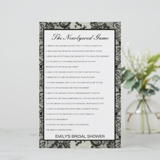 Papier Editable Le Jeu De La Nouvelle Mariée, Qui Connaît (Debout devant)