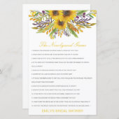 Papier Editable Le Jeu De La Nouvelle Mariée, Qui Connaît (Devant / Derrière)