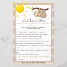Editable Papa connaît le meilleur jeu de Baby show
