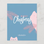 Papier Editable, rouge rose fêtes de Noël, Jeu de vacance (Dos)