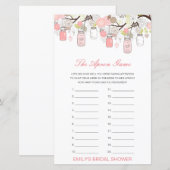 Papier Editable The Apron Game Fête des mariées Jeu (Devant / Derrière)