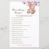 Papier Editable What is maman Wear Baby shower Game (Devant)