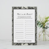 Papier Editable What's in the Basket Baby shower Game (Debout devant)