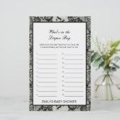 Papier Editable What's in the Diaper Bag Baby shower Game (Debout devant)