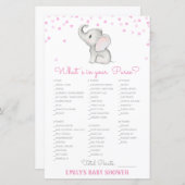 Papier Editable What's on your Purse Bridal, Baby shower (Devant / Derrière)