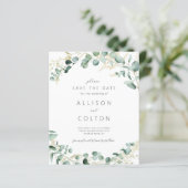 Papier Eeucalyptus rustique vert sauge budget boho vert (Debout devant)
