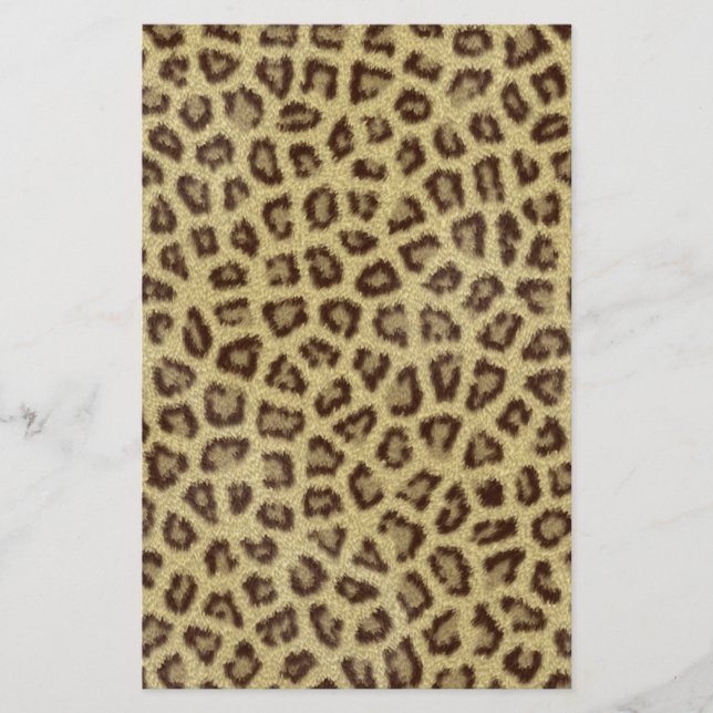 Papier Effet de fourrure moelleuse de peau de léopard fas (Devant)
