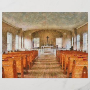 Papier Église - Dans une église