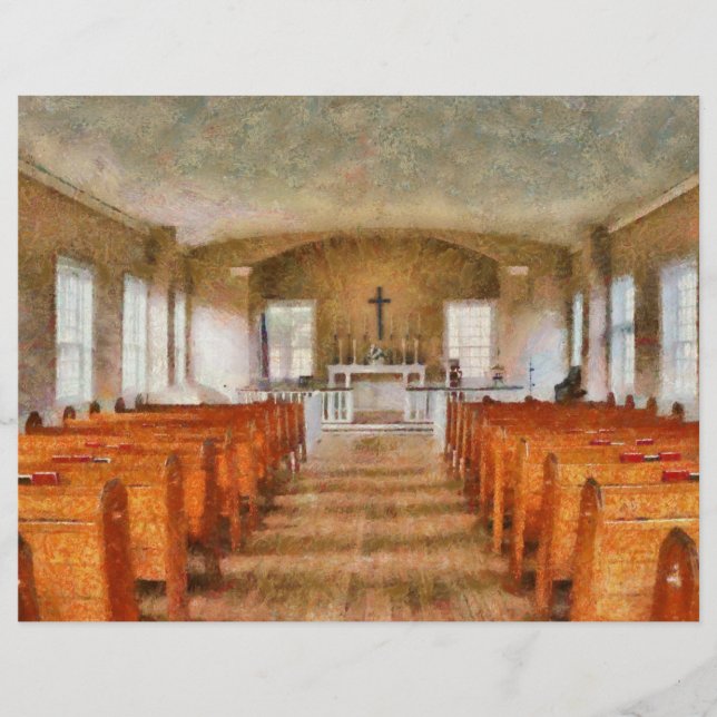 Papier Église - Dans une église (Devant)