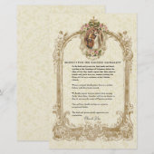 Papier Église Mariage catholique Modeste Attente pour les (Devant / Derrière)