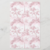 Papier Eiffel tower Toile Guess the dress bridal game (Dos)