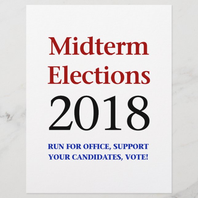 Papier Élections de mi-mandat 2018 (Devant)