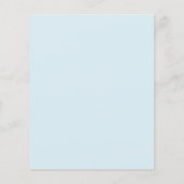 Papier Élégance Moderne Baptême Garçon (Dos)