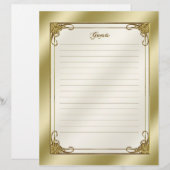 Papier Élégant 50e anniversaire de Mariage invité (Devant / Derrière)