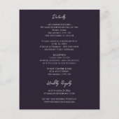 Papier Élégant Agate Violette Budget Mariage Tout en Un (Dos)