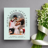 Papier Elégant Arch Photo Mint Mariage Invitation de réce