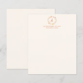 Papier Élégant Automne Floral Aquarelle d'affaires papete (Devant / Derrière)