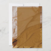 Papier élégant avec Faire-part de mariage or (Devant)