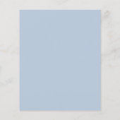 Papier Elégant Baby shower simple Dusty Blue Boys (Dos)